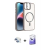 MARSİLYAN™- iPhone 11 Kılıf Yadigar Asil Koleksiyonu - Siyah Bilvis 5in1 5D Magic Hayalet Cam Ekran Koruyucu + Pers Alüminyum Kamera Lens - GI