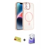 MARSİLYAN™- iPhone 11 Kılıf Yadigar Asil Koleksiyonu - Siyah Bilvis 5in1 5D Magic Hayalet Cam Ekran Koruyucu + Rainbow Kamera Lens Koruma Cam - KI