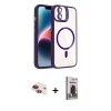MARSİLYAN™- iPhone 11 Kılıf Yadigar Asil Koleksiyonu - Siyah Bilvis Hayalet Cam Ekran Koruyucu + Pers Alüminyum Kamera Lens - KI