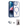 MARSİLYAN™- iPhone 11 Kılıf Yadigar Asil Koleksiyonu - Siyah Bilvis Hayalet Cam Ekran Koruyucu + Pers Alüminyum Kamera Lens - LT