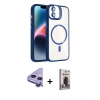 MARSİLYAN™- iPhone 11 Kılıf Yadigar Asil Koleksiyonu - Siyah Bilvis Hayalet Cam Ekran Koruyucu + Raze Metal Kamera Lens - MR