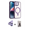 MARSİLYAN™- iPhone 11 Kılıf Yadigar Asil Koleksiyonu - Siyah Bilvis Hayalet Cam Ekran Koruyucu + Raze Metal Kamera Lens - MR