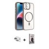 MARSİLYAN™- iPhone 11 Kılıf Yadigar Asil Koleksiyonu - Siyah Bilvis Hayalet Cam Ekran Koruyucu + Pers Alüminyum Kamera Lens - YL