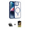 MARSİLYAN™- iPhone 11 Kılıf Yadigar Asil Koleksiyonu - Siyah Buffer Cam Ekran Koruyucu + Kamera Lens Koruma Cam - SF