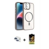 MARSİLYAN™- iPhone 11 Kılıf Yadigar Asil Koleksiyonu - Siyah Buffer Cam Ekran Koruyucu + Pers Alüminyum Kamera Lens - LT