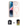 MARSİLYAN™- iPhone 11 Kılıf Yadigar Asil Koleksiyonu - Siyah Buffer Cam Ekran Koruyucu + PVD Metal Kamera Lens - MI