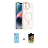 MARSİLYAN™- iPhone 11 Kılıf Yadigar Asil Koleksiyonu - Siyah Buffer Cam Ekran Koruyucu + Neon Fosforlu Kamera Lens - TU