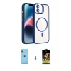 MARSİLYAN™- iPhone 11 Kılıf Yadigar Asil Koleksiyonu - Siyah Buffer Cam Ekran Koruyucu + Neon Fosforlu Kamera Lens - YL