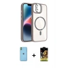 MARSİLYAN™- iPhone 11 Kılıf Yadigar Asil Koleksiyonu - Siyah Buffer Cam Ekran Koruyucu + Neon Fosforlu Kamera Lens - YL