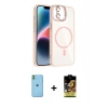 MARSİLYAN™- iPhone 11 Kılıf Yadigar Asil Koleksiyonu - Siyah Buffer Cam Ekran Koruyucu + Neon Fosforlu Kamera Lens - YL