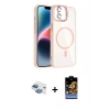 MARSİLYAN™- iPhone 11 Kılıf Yadigar Asil Koleksiyonu - Siyah Buffer Hayalet Cam Ekran Koruyucu + Pers Alüminyum Kamera Lens - GI