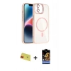 MARSİLYAN™- iPhone 11 Kılıf Yadigar Asil Koleksiyonu - Siyah Buffer Hayalet Cam Ekran Koruyucu + Rainbow Kamera Lens Koruma Cam - KI