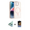 MARSİLYAN™- iPhone 11 Kılıf Yadigar Asil Koleksiyonu - Siyah Buffer Hayalet Cam Ekran Koruyucu + Raze Metal Kamera Lens - MI