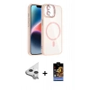 MARSİLYAN™- iPhone 11 Kılıf Yadigar Asil Koleksiyonu - Siyah Buffer Hayalet Cam Ekran Koruyucu + Raze Metal Kamera Lens - GS