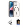 MARSİLYAN™- iPhone 11 Kılıf Yadigar Asil Koleksiyonu - Siyah Buffer Hayalet Cam Ekran Koruyucu + Raze Metal Kamera Lens - GS