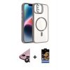 MARSİLYAN™- iPhone 11 Kılıf Yadigar Asil Koleksiyonu - Siyah Buffer Hayalet Cam Ekran Koruyucu + Siyah Raze Metal Kamera Lens