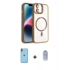 MARSİLYAN™- iPhone 11 Kılıf Yadigar Asil Koleksiyonu - Siyah Joko Magic 5D Cam + Neon Fosforlu Kamera Lens - TU