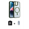 MARSİLYAN™- iPhone 11 Kılıf Yadigar Asil Koleksiyonu - Siyah Joko Magic 5D Cam + PVD Metal Kamera Lens - TU