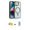 MARSİLYAN™- iPhone 11 Kılıf Yadigar Asil Koleksiyonu - Siyah Joko Magic 5D Cam + Rainbow Kamera Lens Koruma Cam - KI