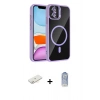 MARSİLYAN™- iPhone 11 Kılıf Yadigar Asil Koleksiyonu - Siyah Joko Magic 5D Cam + Renkli Kamera Lens Koruma Cam - SI