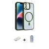MARSİLYAN™- iPhone 11 Kılıf Yadigar Asil Koleksiyonu - Siyah Joko Magic 5D Cam + Renkli Kamera Lens Koruma Cam - SI