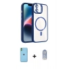 MARSİLYAN™- iPhone 11 Kılıf Yadigar Asil Koleksiyonu - Siyah Joko Magic 5D Cam + Neon Fosforlu Kamera Lens - YL