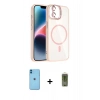 MARSİLYAN™- iPhone 11 Kılıf Yadigar Asil Koleksiyonu - Siyah Joko Magic 5D Hayalet Cam + Neon Fosforlu Kamera Lens - MI