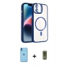 MARSİLYAN™- iPhone 11 Kılıf Yadigar Asil Koleksiyonu - Siyah Joko Magic 5D Hayalet Cam + Neon Fosforlu Kamera Lens - MI