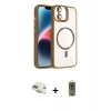 MARSİLYAN™- iPhone 11 Kılıf Yadigar Asil Koleksiyonu - Siyah Joko Magic 5D Hayalet Cam + Pers Alüminyum Kamera Lens - GD