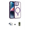 MARSİLYAN™- iPhone 11 Kılıf Yadigar Asil Koleksiyonu - Siyah Joko Magic 5D Hayalet Cam + Pers Alüminyum Kamera Lens - LT