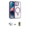 MARSİLYAN™- iPhone 11 Kılıf Yadigar Asil Koleksiyonu - Siyah Joko Magic 5D Hayalet Cam + Pers Alüminyum Kamera Lens - GI