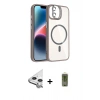 MARSİLYAN™- iPhone 11 Kılıf Yadigar Asil Koleksiyonu - Siyah Joko Magic 5D Hayalet Cam + Raze Metal Kamera Lens - GS