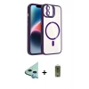 MARSİLYAN™- iPhone 11 Kılıf Yadigar Asil Koleksiyonu - Siyah Joko Magic 5D Hayalet Cam + Raze Metal Kamera Lens - MI