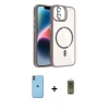 MARSİLYAN™- iPhone 11 Kılıf Yadigar Asil Koleksiyonu - Siyah Joko Magic 5D Hayalet Cam + Neon Fosforlu Kamera Lens - TU