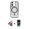 MARSİLYAN™- iPhone 11 Kılıf Yadigar Klasik Özel Seri - Şeffaf 360 Full Body Arka Koruyucu + Raze Metal Kamera Lens - SH