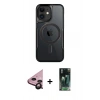MARSİLYAN™- iPhone 11 Kılıf Yadigar Klasik Özel Seri - Şeffaf 360 Full Body Arka Koruyucu + Raze Metal Kamera Lens - SH