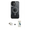MARSİLYAN™- iPhone 11 Kılıf Yadigar Klasik Özel Seri - Şeffaf Pasifik Cam Ekran Koruyucu + Pers Alüminyum Kamera Lens - GD
