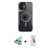 MARSİLYAN™- iPhone 11 Kılıf Yadigar Klasik Özel Seri - Şeffaf Pasifik Cam Ekran Koruyucu + Raze Metal Kamera Lens - MI