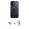 MARSİLYAN™- iPhone 11 Kılıf Yadigar Klasik Özel Seri - Şeffaf Pasifik Cam Ekran Koruyucu + Pers Alüminyum Kamera Lens - KI