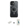 MARSİLYAN™- iPhone 11 Kılıf Yadigar Klasik Özel Seri - Şeffaf Pasifik Cam Ekran Koruyucu + Renkli Kamera Lens Koruma Cam - YL