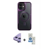 MARSİLYAN™- iPhone 11 Kılıf Yadigar Klasik Özel Seri - Şeffaf Royal Nano Ekran Koruyucu + Raze Metal Kamera Lens - MR