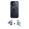 MARSİLYAN™- iPhone 11 Kılıf Yadigar Klasik Özel Seri - Şeffaf Royal Nano Ekran Koruyucu + Raze Metal Kamera Lens - MR