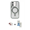 MARSİLYAN™- iPhone 11 Kılıf Yadigar Klasik Özel Seri - Şeffaf Royal Nano Ekran Koruyucu + Pers Alüminyum Kamera Lens - KI