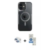 MARSİLYAN™- iPhone 11 Kılıf Yadigar Klasik Özel Seri - Şeffaf Royal Nano Ekran Koruyucu + Pers Alüminyum Kamera Lens - GI