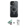 MARSİLYAN™- iPhone 11 Kılıf Yadigar Klasik Özel Seri - Şeffaf Uv Polymer Nano Ekran Koruyucu + Raze Metal Kamera Lens - KI