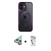 MARSİLYAN™- iPhone 11 Kılıf Yadigar Klasik Özel Seri - Şeffaf Uv Polymer Nano Ekran Koruyucu + Raze Metal Kamera Lens - KI