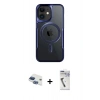 MARSİLYAN™- iPhone 11 Kılıf Yadigar Klasik Özel Seri - Şeffaf Uv Polymer Nano Ekran Koruyucu + Pers Alüminyum Kamera Lens - LT