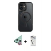 MARSİLYAN™- iPhone 11 Kılıf Yadigar Klasik Özel Seri - Şeffaf Uv Polymer Nano Ekran Koruyucu + Raze Metal Kamera Lens - KI