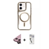 MARSİLYAN™- iPhone 11 Kılıf Yadigar Klasik Özel Seri - Şeffaf Uv Polymer Nano Ekran Koruyucu + Raze Metal Kamera Lens - SH
