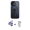 MARSİLYAN™- iPhone 11 Kılıf Yadigar Klasik Özel Seri - Şeffaf Uv Polymer Nano Ekran Koruyucu + Raze Metal Kamera Lens - MR